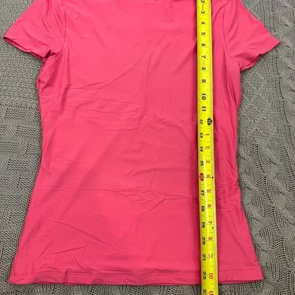 Abercrombie & Fitch Pink Women's Short Sleeve Tee Performance Material ~ S/M - Picture 5 of 11